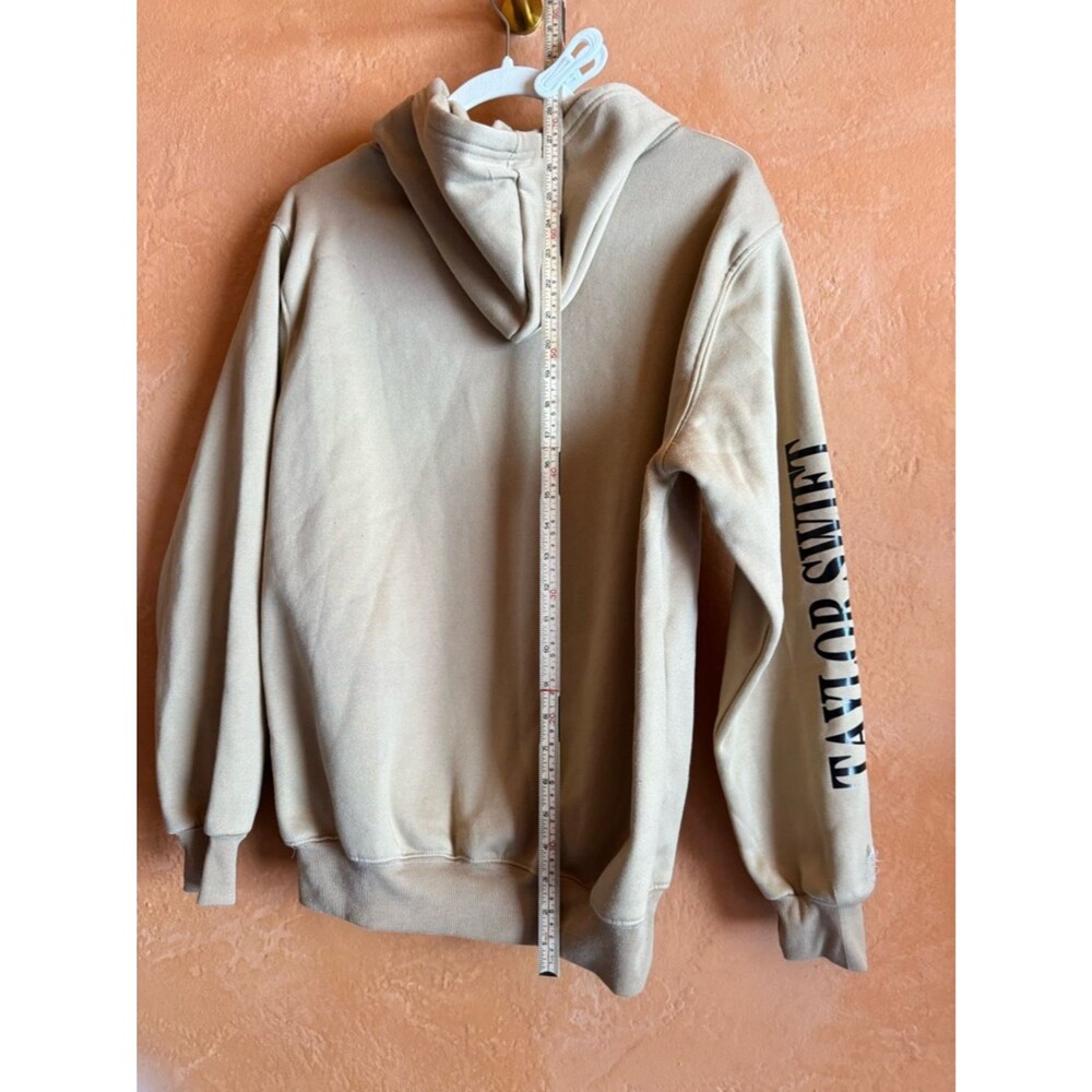 Taylor Swift Eras Tour Inspired Hoodie Graphic Sweatshirt Beige Medium - Picture 4 of 6